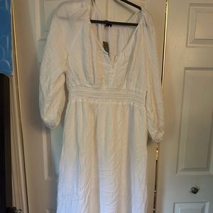 J Crew White Long Dress